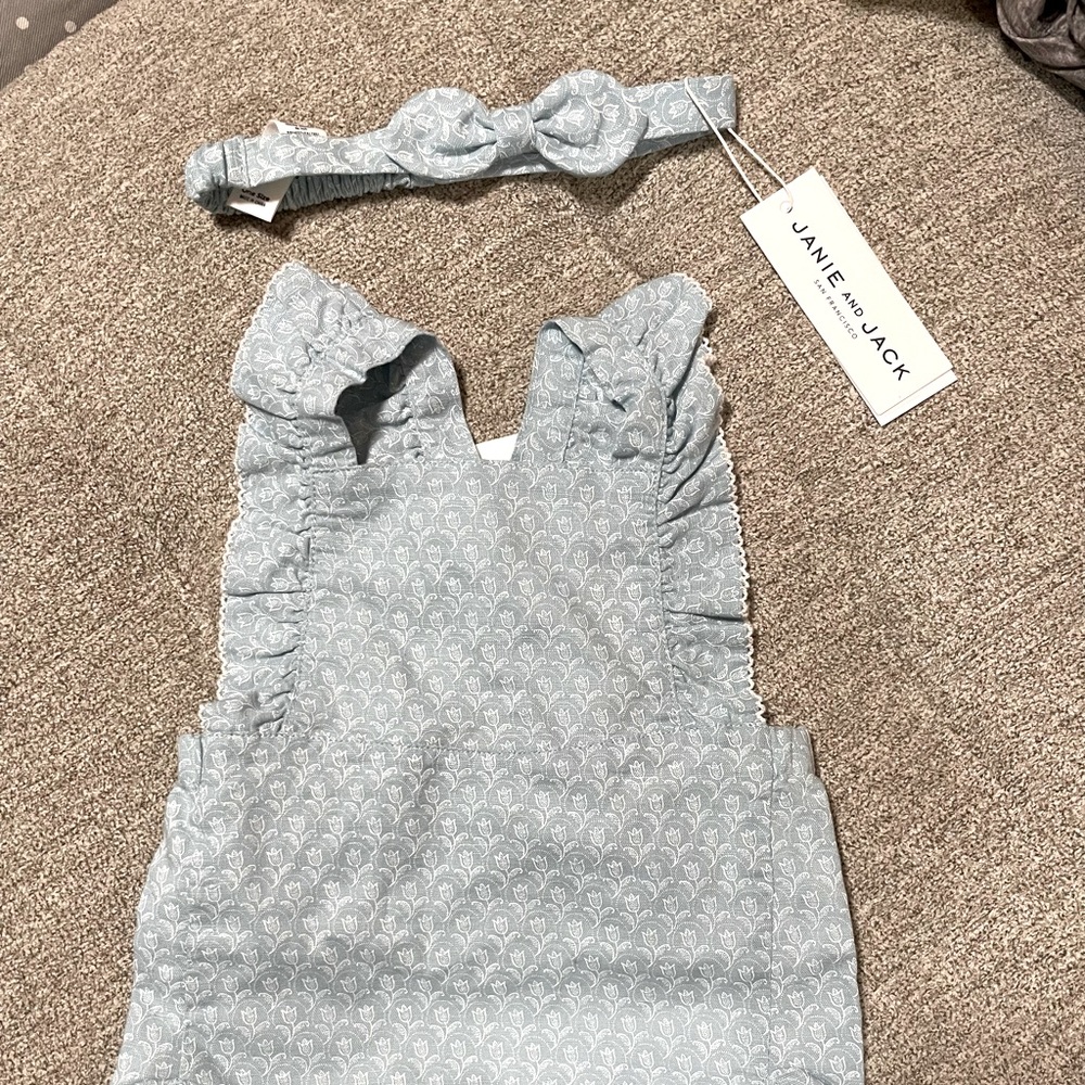 Janie and Jack jumper & headband